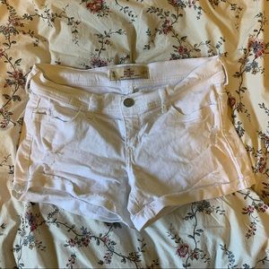 Hollister white shorts